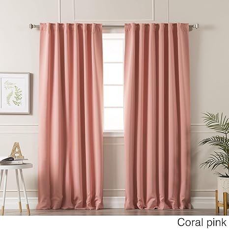 Amazon Com Aurora Home Solid Insulated Thermal Blackout Curtain