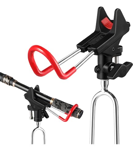 Anneome Ground Inserted Fishing Rod Holder Metal Fish Pole Stake for Bank Fishing Lightweight and Portable Design Non-Slip Durable Support for Easy Setup : Sports & Outdoors