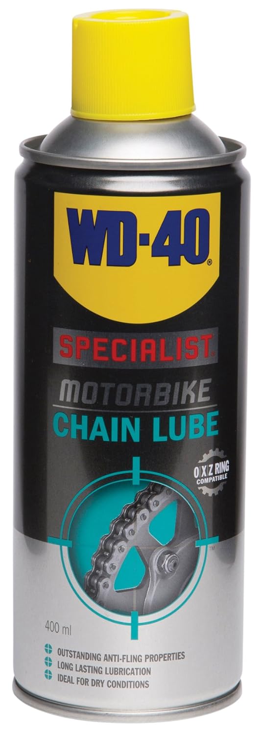 WD40 Specialist Motorbike Chain Lube, O X Y Ring Compatible, 400ml WD