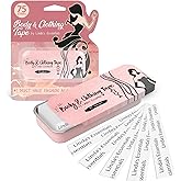Double Sided Tape for Clothes, Body and Fashion Tape (75 Pack) | Clothing and Hem Adhesive for Women, No Sew No Iron, Strong