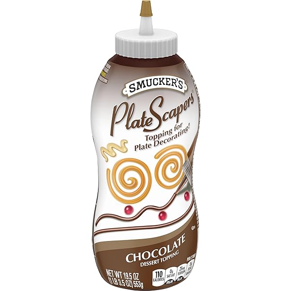 SMUCKER’S 12 PACK PLATE SCAPERS DESSERT TOPPING, CHOCOLATE,...