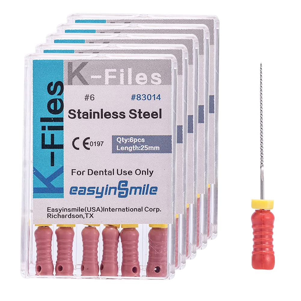 Mua Dental 5 Boxes Endodontic Root Canal Hand K Files Stainless Steel ...