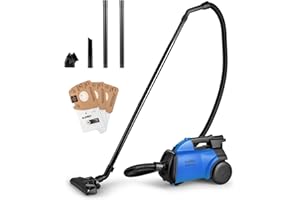 Eureka Mighty Mite Powerful Corded Canister Vacuum Cleaner for Carpet and Hard Floor, Lightweight Bagged Vacuum Cleaner Perfe