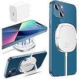 KKM Magnetic Wireless Charger Compatible with iPhone 13/13 Pro/13 Pro Max/13 Mini/iPhone 12/12 Pro Max /12 Mini, 15W Qi-Certi