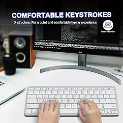 Slim Bluetooth Keyboard Mini Wireless Keyboard for