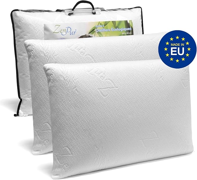 ZenPur Memory Foam Pillows Firm Anti Snoring Orthopedic Pillows