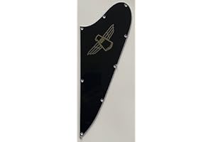 For Fit Gibson Thundebird"Logo"Style Guitar Pickguard Scratch Plate (3 Ply Black)