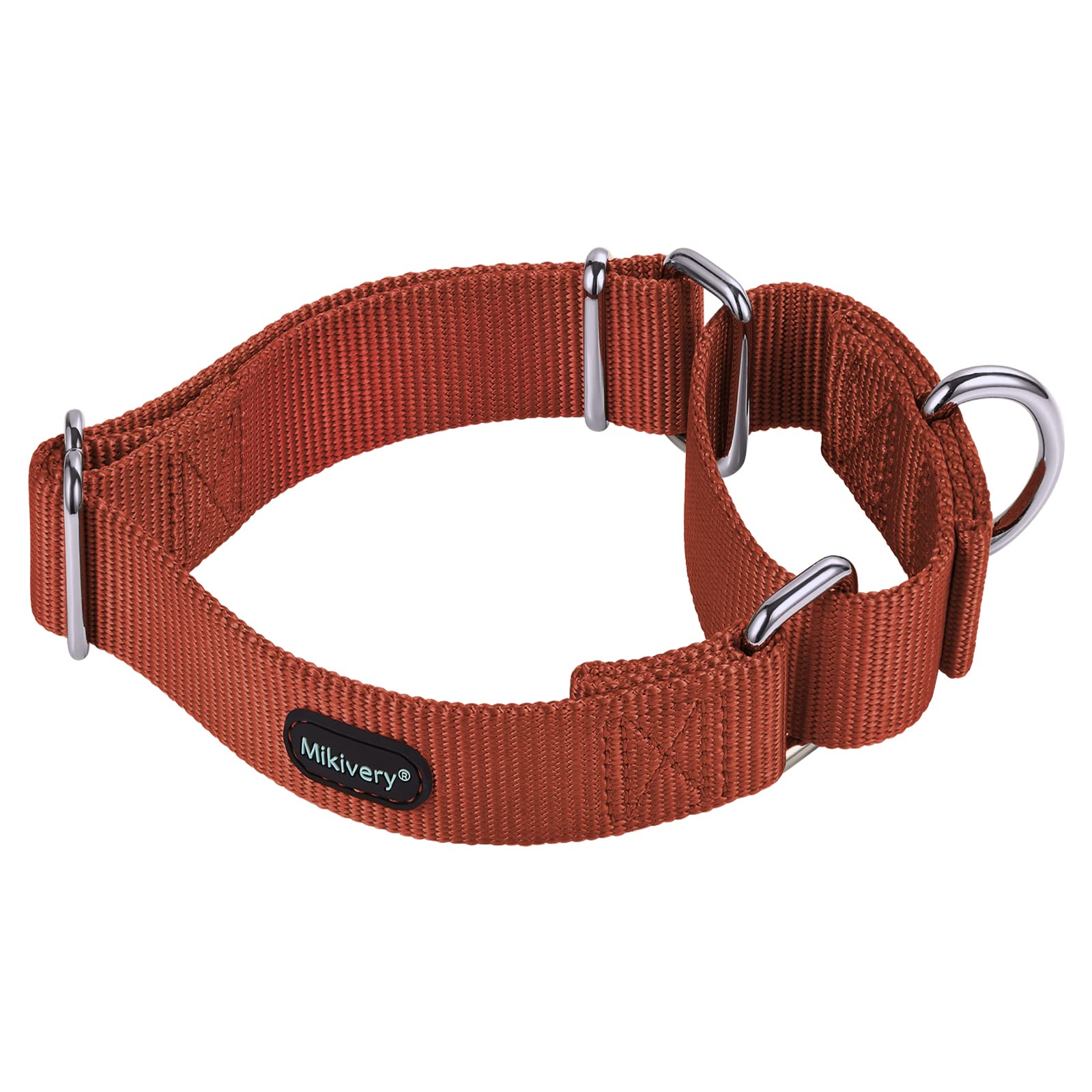 Mikivery Martingale Dog Collars Nylon Adjustable and Safety Choke Training Brick Comfortable Pet Collar for Medium and Large Dogs — image 1