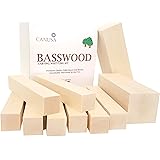 CanUsa Brand Wisconsin Basswood Carving Kit, Beginner or Expert Basswood Carving or Whittling kit. Two Large Basswood Carving