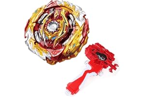 mlywd Gyro Battling Tops Burst SuperKing, Gyro Launcher and Grip Battle Game Set Right Spin DB Layer System Gyro Toys Set Gifts for Kids Children Boys, B-172
