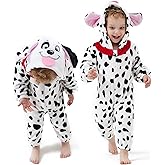 DILUFUN Baby Infant Boys Girls Halloween Onesie Costume,Toddler Animal Onesie Cosplay Costume,Funny Warm Winter Outfit