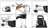 Ariana 61Ltr Lightweight 2 Wheel Large Shopping Trolley Navy Blue ST54 view 5