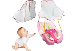 GEOCCI Outdoor Toddler Swing Cushion，Suitable for Little Tikes Toddler Swing Cushion Breathable and Soft with Air Mesh (Pink)