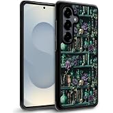 DAIZAG Compatible with Samsung Galaxy S25 Case,Skull Flowers and Books Slim Scratchproof Anti-Drop Pattarn Design Protective Shell Case for Samsung Galaxy S25 6.2