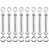 GLE2016 Stainless Steel 304 Turnbuckle Wire Rope Tension Pack of 8 (M6-Eye & Eye)
