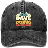 I'm Dave Doing Dave Things Baseball Cap Golf Dad Hat Adjustable Classic Cotton Hat for Men Women