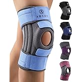 ABYON Knee Brace for Women & Men Meniscus Tear, ACL, Arthritis, Knee Support with Triple Side Stabilizers and Adjustable 360° Wraparound Strap for Maximum Knee Pain Support and Fast Recovery
