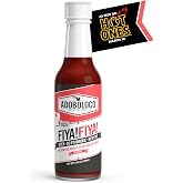 Adoboloco FIYA! FIYA! Hot Sauce &ndash; 11/10 Scorching Heat, Unforgettable Flavor &ndash; 5oz | Trinidad Scorpion, Ghost Pepper, Habanero