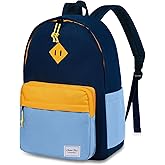 Chase Chic Kids Backpack for Girls - 17 inch School Backpacks for Toddler Fits 6 to 12 Years Old - Lightweight Water Resistant Preschool Bookbag for Travel Daycare (Light Blue)