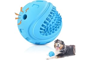 TROUSKAIG Indestructible Squeaky Dog Balls Dog Toys for Aggressive Chewers Large Medium Breed, Tough Dog Chew Toys for Aggressive Chewers,Interactive Squeaky Dog Toys Balls,Dog Gifts Outdoor Dog Toys