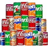 Mini Soda Soft Drink Variety, 8 Flavor Soda Assortment - 7.5 Fl Oz. Cans