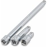 Titan 68157 3-Piece 3/8-Inch Drive Wobble Socket Extension Set