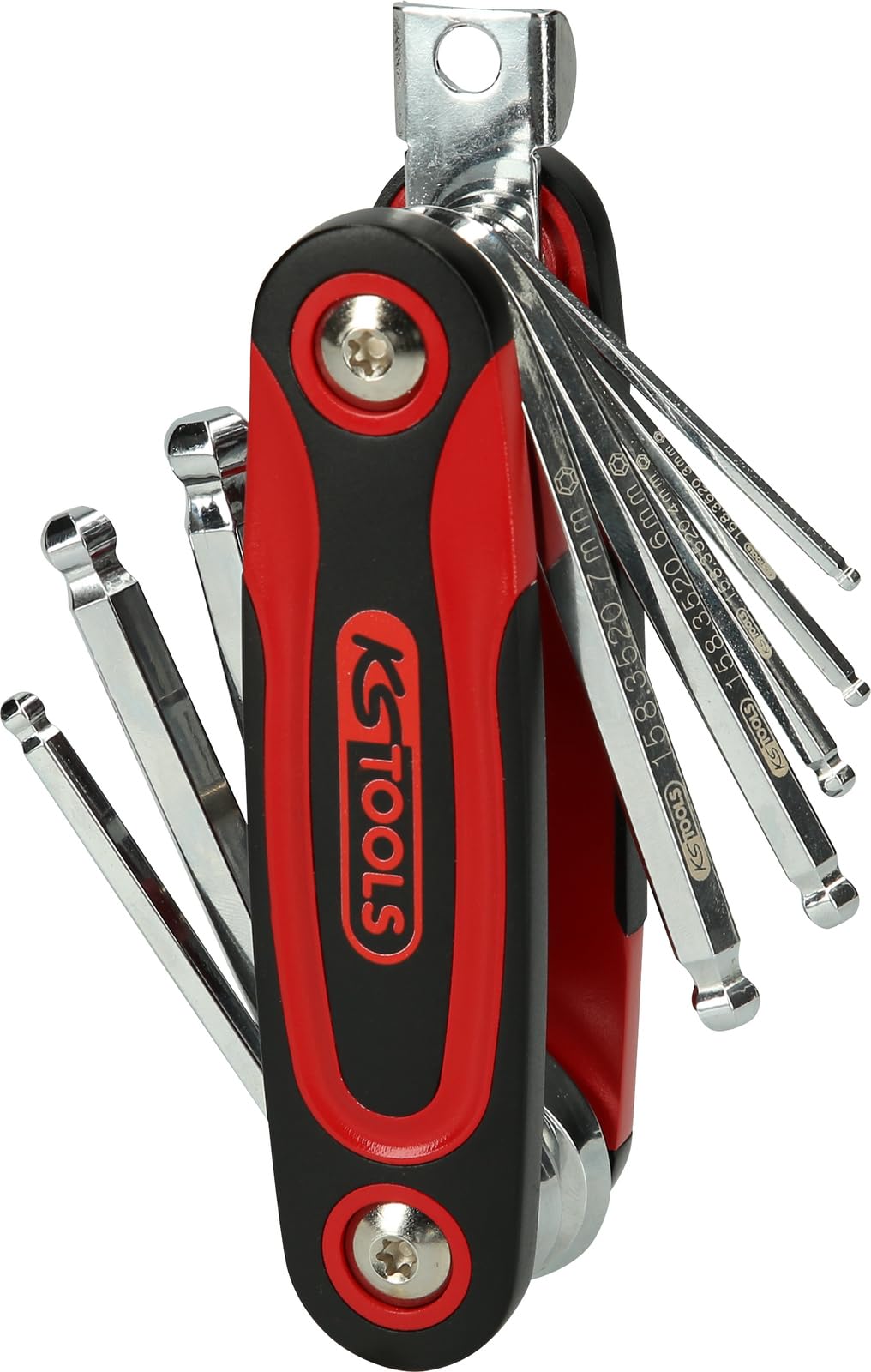 KS Tools 158.352 2.5-10mm Chrome+ Hex Key Wrench Set (8 Pieces)