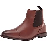Stacy Adams Men's Maury Cap Toe Chelsea Boot, CHOCOLATE, 15M