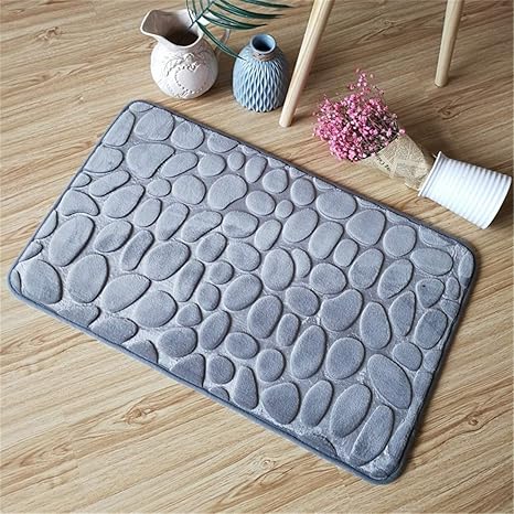 Amazon 撥水 防汚ラグマット 絨毯マイクラ 畑 カーペット 40x60 フランネルストーンブロックエンボススポンジ滑り止めマットc材料長正方形 ラグ カーペット オンライン通販