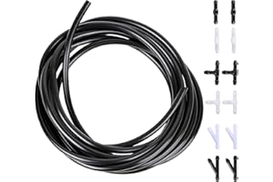 CARLWIN Premium Windshield Washer Hose Kit, 4 Meters/157.5 Inches with 12Pcs Hose Connectors for Car Windshield Washer Nozzle Installation