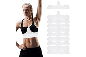 Bra Liners for Sweat - 10X Sweat Absorbing Pads for Under Breast - Soft Boob Pads - for Exercise Yoga Workout Gym Everyday Pi