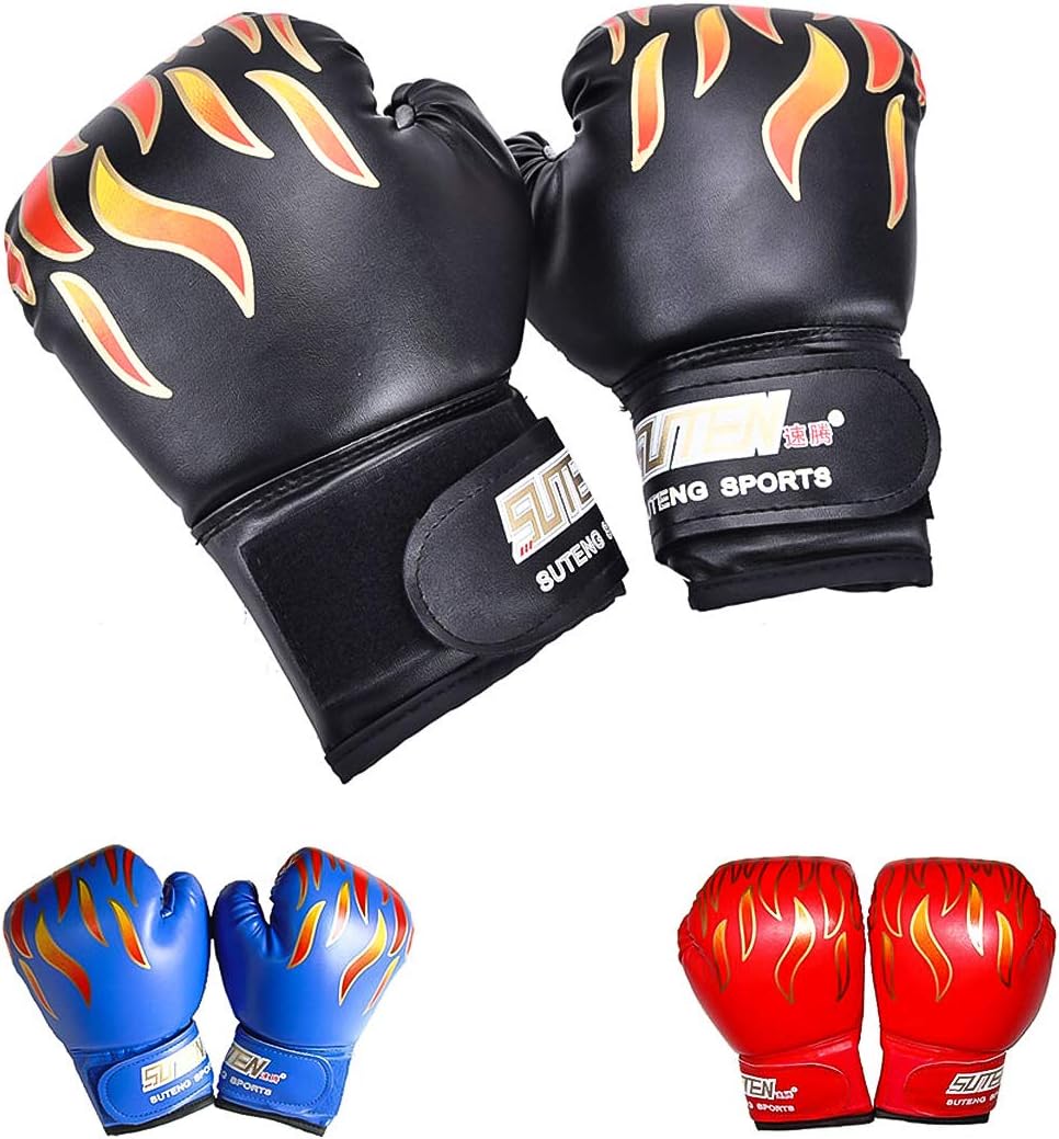 Gants De Boxe Colorés Pour Enfants - Paire Bleue, Confortables, Fabrication Italie