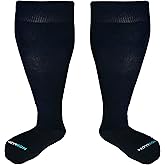 HOYISOX Big and Tall Compression Socks Sizes L to 8XL, Comfortable Knee High Socks for Men and Women
