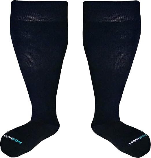 HOYISOX Wide Calf Compression Socks for Men and Women, Extra Large Knee