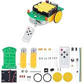 MiOYOOW DIY Remote Control Car Kit, STEM Soldering Practice Kit for School | DIY Robot Car with Move Forward/Backward, Turn, Stop &amp; Adjustable Speed, Electronics Soldering Projects for Students &amp; Teens