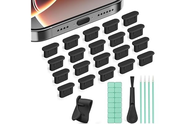 Silicone USB C Dust Plug,4-in-1 27 Pack Type C Anti Dust Plug Cleaning Tool Set,USB C Plug Cover Charging Port Protector for