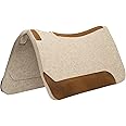 Weaver Equine 30" x 30" Contoured Wool Blend Felt Horse Saddle Pad, Shock Absorbing Western Saddle Pad for Protection, Durable Equine Supplies, Tan