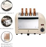 Dualit Classic 4 Slice Toaster Vario Cream ProHeat Elements UK Hand Built view 2