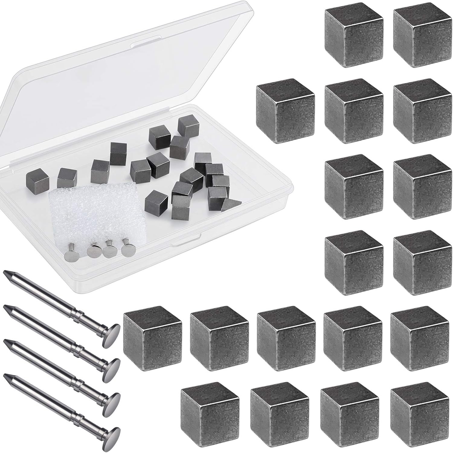 Ruisita 3 Ounces Tungsten Weights Cubes Polished Speed