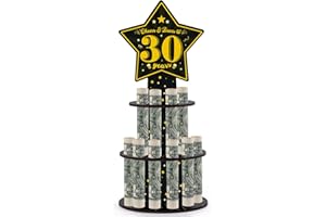 Xylolfsty Cheers and Beers to 30 Years Money Holder 30th Birthday Cash Cake Gifts Black Gold 30th Birthday Money Gifts Idea for Friends Mom Dad Aunt Uncle