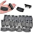 honigo 20pcs 54x9mm Black Replacement Bed Slat Plastic End Caps Holders for Holding Securing Wooden Slats Bed Base,Width 54mm x Height 9 mm (Inside Dimension)