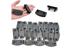 honigo 20pcs 54x9mm Black Replacement Bed Slat Plastic End Caps Holders for Holding Securing Wooden Slats Bed Base,Width 54mm x Height 9 mm (Inside Dimension)