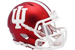 SPORTS MEMORABILIA Indiana Hoosiers Riddell Satin Speed Mini Helmet - College Mini Helmets