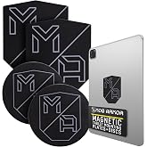 Mob Armor TabNetic Combo Pack Magnetic Tablet Mount Solution | Heavy Duty Metal Plate, Adjustable Disc, Strong 3M VHB Non-Marking Adhesive Magnet Stickers, Ideal Car Tablet Mount