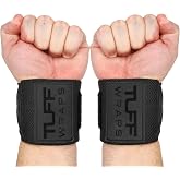 TuffWraps 16" Wrist Wraps: No Thumb Loops, Quality Gym Wrist Wraps for Weightlifting, Bench Press, Powerlifting, and Cross-Training&mdash;Try The Belt Loop Tightening System