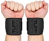 TuffWraps 16" Wrist Straps for Gym - No Thumb Loops