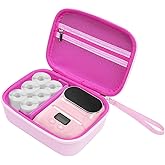 UCEC Label Maker Case Compatible with Phomemo M110 M220 T02 M02, for Niimbot Label Maker, for SUPVAN T50M Pro, for Memoking T02 — Hard EVA Storage Organizer for Niimbot B1 B21(Pink, 7.1''x5.1'x3.2'')