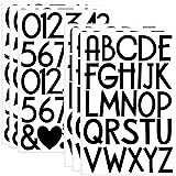 12 Sheets Letter Stickers 360 Alphabet Stickers