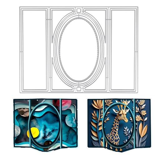 Cutting Dies Metal Die Cuts for Card Making 3D Card Shape Rectangle ...