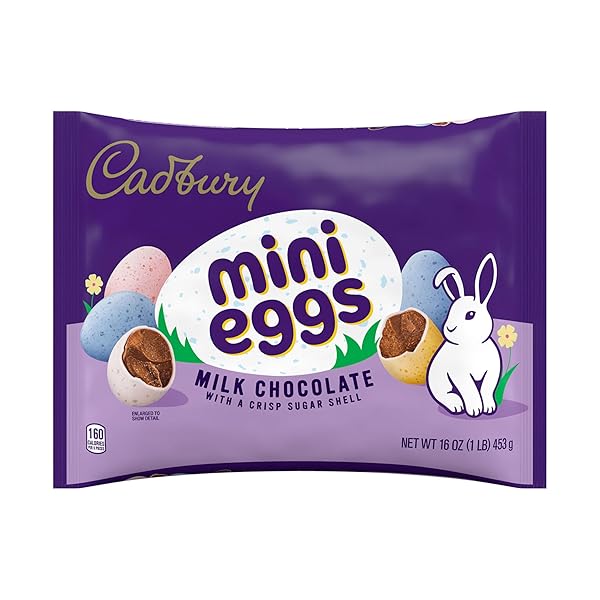 CADBURY MINI EGGS MILK CHOCOLATE, EASTER CANDY BAG, 16 OZ